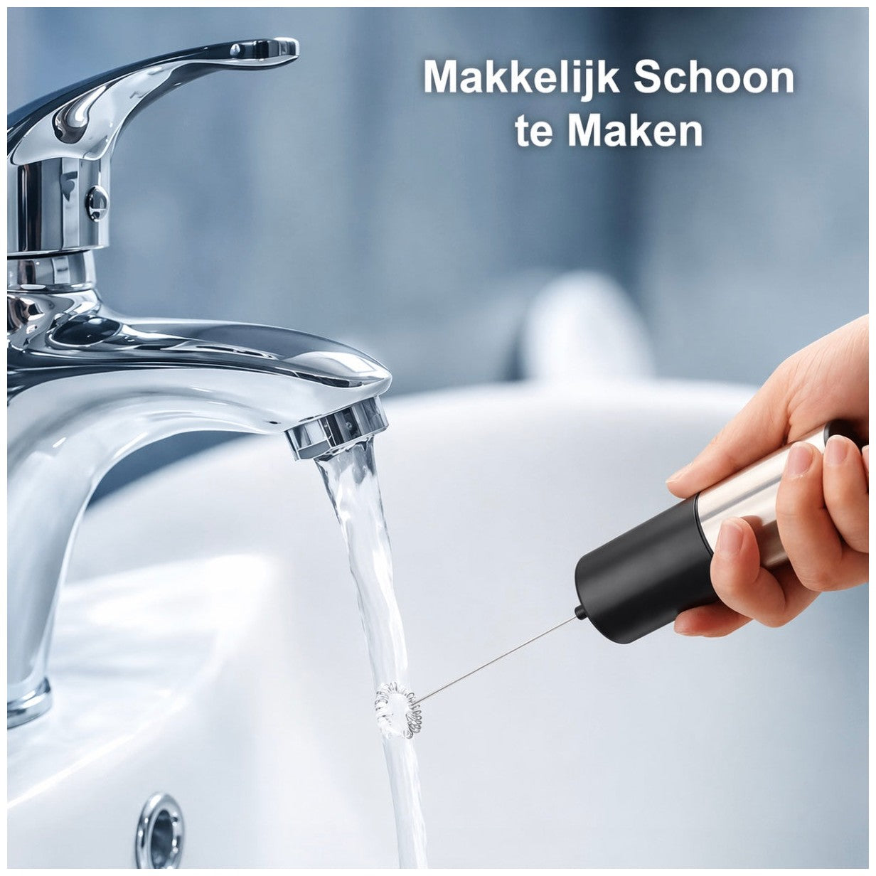 Melkopschuimer - Elektrische - Handmatig - Luxe melkopschuimer - Zwart