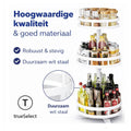 kruidenrek - Staand - 3 Laags - Draaibaar - 52cm Hoog - Verstelbaar - Wit